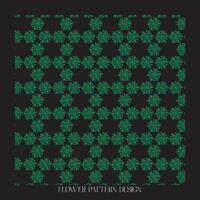 pattern with flowers vector
