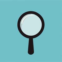Magnifying glass icon logo clip art vector illustration
