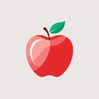 manzana icono logo acortar Arte vector ilustración