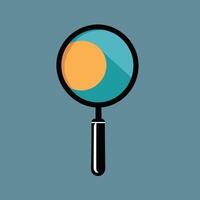 Magnifying glass icon logo clip art vector illustration