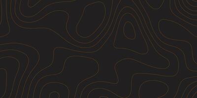 Abstract wave background. Topographic pattern background. Brown curve lines on chocolate color background. vector