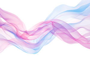 AI Generated A pink and blue abstract background featuring flowing fabric. png