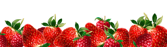 AI generated A variety of fruits and berries, a frame for an assortment of sweet fruits. Multivitamin complex banner,  background. The design of the layout for smoothies. png