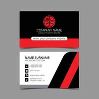 Professional and Creative Business Card Template vector