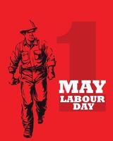 may day, labor day vector