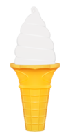 baunilha sabor gelo creme cone png