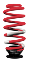 Red rear shock absorber spring png