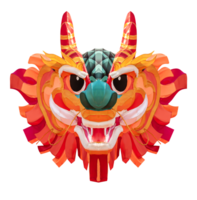 Colorful balloon head dragon png
