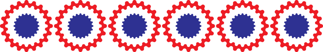 The USA flag border  for celebration or holiday concept. png