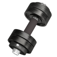 The dumbbell png image for bodybuilding or gym concept 3d rendering.