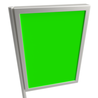 The Blank board for advertising or promotion concept 3d rendering. png