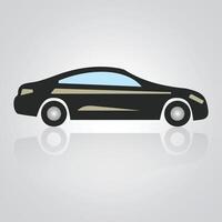 coche iconos, Clásico carros, único iconos, y un coche logo con un plata antecedentes son además incluido. vector ilustración