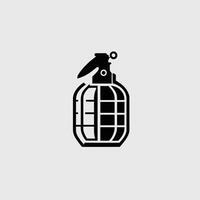 Grenade icon logo clip art vector illustration