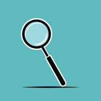 Magnifying glass icon logo clip art vector illustration