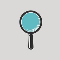 Magnifying glass icon logo clip art vector illustration