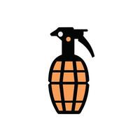 Grenade icon logo clip art vector illustration