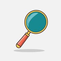 Magnifying glass icon logo clip art vector illustration