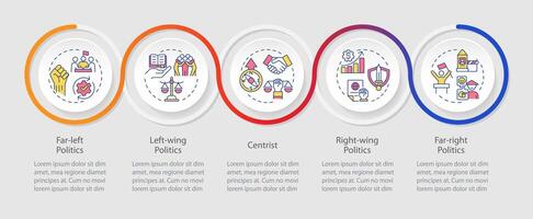 Government structure loop infographic template. Social equality. Data visualization with 5 steps. Editable timeline info chart. Workflow layout with line icons vector