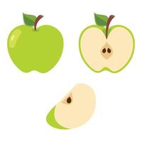 Illustration Of Various Apple Shapes vector