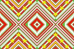 sin costura tela patrón, resumen geométrico triángulo ola zigzag ikat tribal. índigo blanco para impresión textiles, alfombras, telas vector