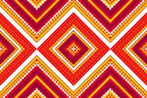 Seamless fabric pattern, abstract geometric triangle wave zigzag ikat tribal. Indigo white for print textiles, carpets, fabrics. vector