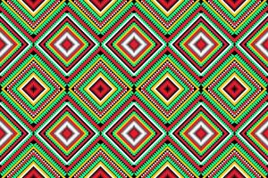 Seamless design pattern, traditional geometric flower zigzag pattern Christmas yellow yellow green white vector illustration design, abstract fabric pattern, aztec style for print textiles