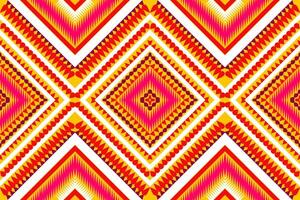 sin costura tela patrón, resumen geométrico triángulo ola zigzag ikat tribal. índigo blanco para impresión textiles, alfombras, telas vector