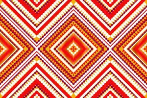 sin costura tela patrón, resumen geométrico triángulo ola zigzag ikat tribal. índigo blanco para impresión textiles, alfombras, telas vector