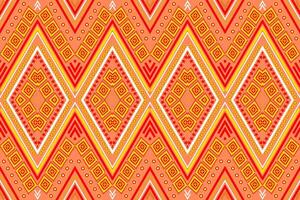 sin costura tela patrón, resumen geométrico triángulo ola zigzag ikat tribal. índigo blanco para impresión textiles, alfombras, telas vector