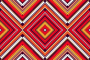 Seamless fabric pattern, abstract geometric triangle wave zigzag ikat tribal. Indigo white for print textiles, carpets, fabrics. vector