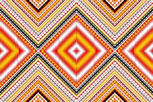 Seamless fabric pattern, abstract geometric triangle wave zigzag ikat tribal. Indigo white for print textiles, carpets, fabrics. vector
