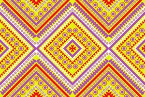 sin costura tela patrón, resumen geométrico triángulo ola zigzag ikat tribal. índigo blanco para impresión textiles, alfombras, telas vector