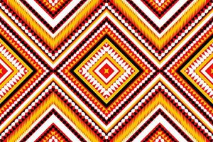 Seamless fabric pattern, abstract geometric triangle wave zigzag ikat tribal. Indigo white for print textiles, carpets, fabrics. vector