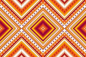 sin costura tela patrón, resumen geométrico triángulo ola zigzag ikat tribal. índigo blanco para impresión textiles, alfombras, telas vector