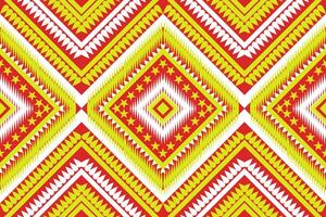 sin costura tela patrón, resumen geométrico triángulo ola zigzag ikat tribal. índigo blanco para impresión textiles, alfombras, telas vector