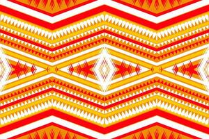 Seamless design pattern, traditional geometric flower zigzag pattern Christmas yellow yellow green white vector illustration design, abstract fabric pattern, aztec style for print textiles