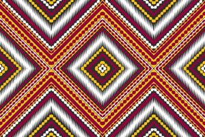 Seamless fabric pattern, abstract geometric triangle wave zigzag ikat tribal. Indigo white for print textiles, carpets, fabrics. vector