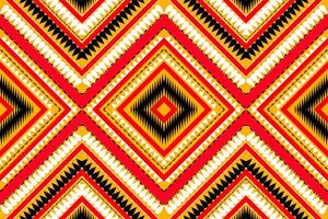 Seamless design pattern, traditional geometric flower zigzag pattern Christmas yellow yellow green white vector illustration design, abstract fabric pattern, aztec style for print textiles