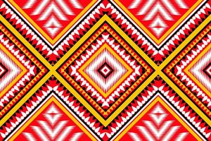 sin costura tela patrón, resumen geométrico triángulo ola zigzag ikat tribal. índigo blanco para impresión textiles, alfombras, telas vector