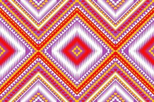 sin costura tela patrón, resumen geométrico triángulo ola zigzag ikat tribal. índigo blanco para impresión textiles, alfombras, telas vector