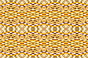 sin costura diseño patrón, tradicional geométrico flor zigzag modelo Navidad amarillo amarillo verde blanco vector ilustración diseño, resumen tela patrón, azteca estilo para impresión textiles