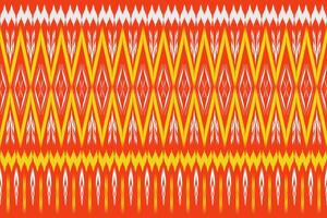 Seamless design pattern, traditional geometric flower zigzag pattern Christmas yellow yellow green white vector illustration design, abstract fabric pattern, aztec style for print textiles