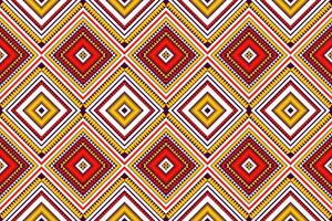 Seamless design pattern, traditional geometric flower zigzag pattern Christmas yellow yellow green white vector illustration design, abstract fabric pattern, aztec style for print textiles