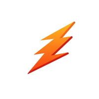 AI generated Electric company filled gradient logo. Efficiency business value. Lightning bolt simple icon. Design element. Ai art for corporate branding, website vector