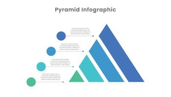 negocio pirámide infografía modelo diseño vector