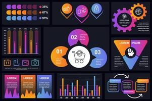 conjunto de infografía elementos datos visualización vector diseño modelo. lata ser usado para pasos, opciones, negocio proceso, flujo de trabajo, diagrama, diagrama de flujo concepto, línea de tiempo, márketing iconos, informacion gráficos.