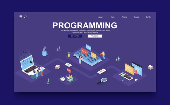 Programming Banner Vector Art, Icons, and Graphics for Free Download
