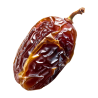 AI generated a date fruit isolated on a transparent background, PNG