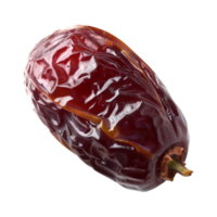 AI generated a date fruit isolated on a transparent background, PNG