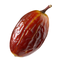 AI generated a date fruit isolated on a transparent background, PNG